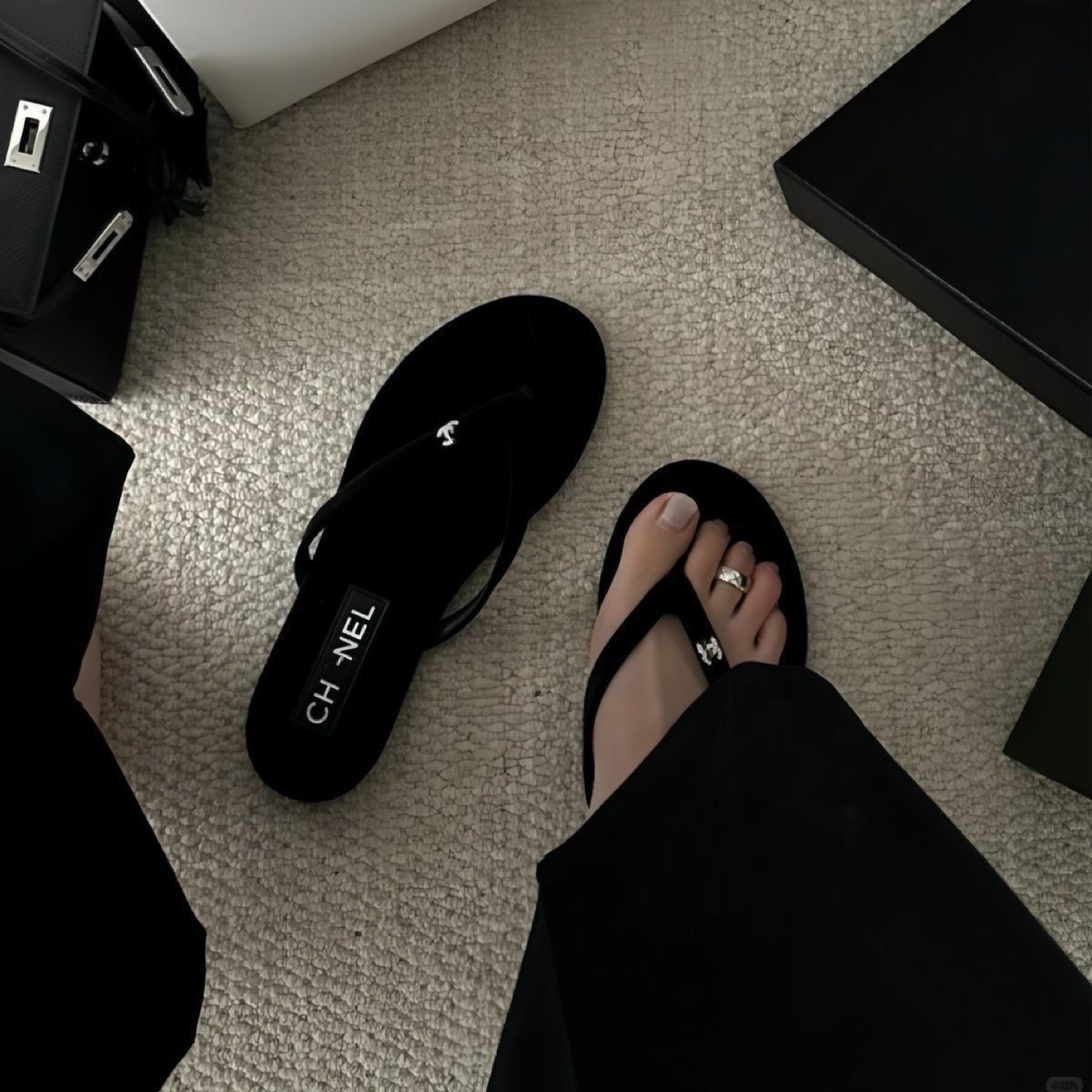 Chanel slippers flat sandal