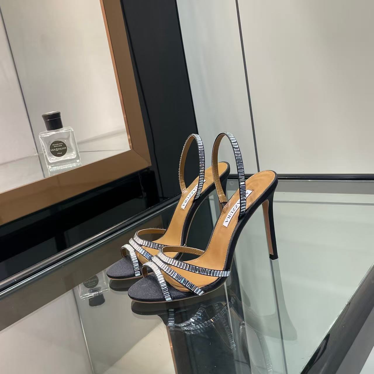 Aquazzura Crystal High Heels