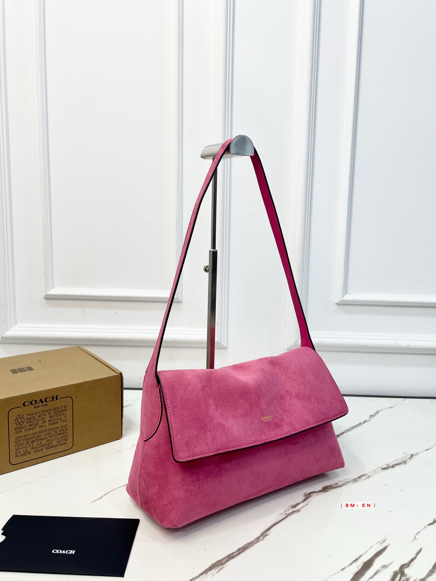 Coach suede envelope bag