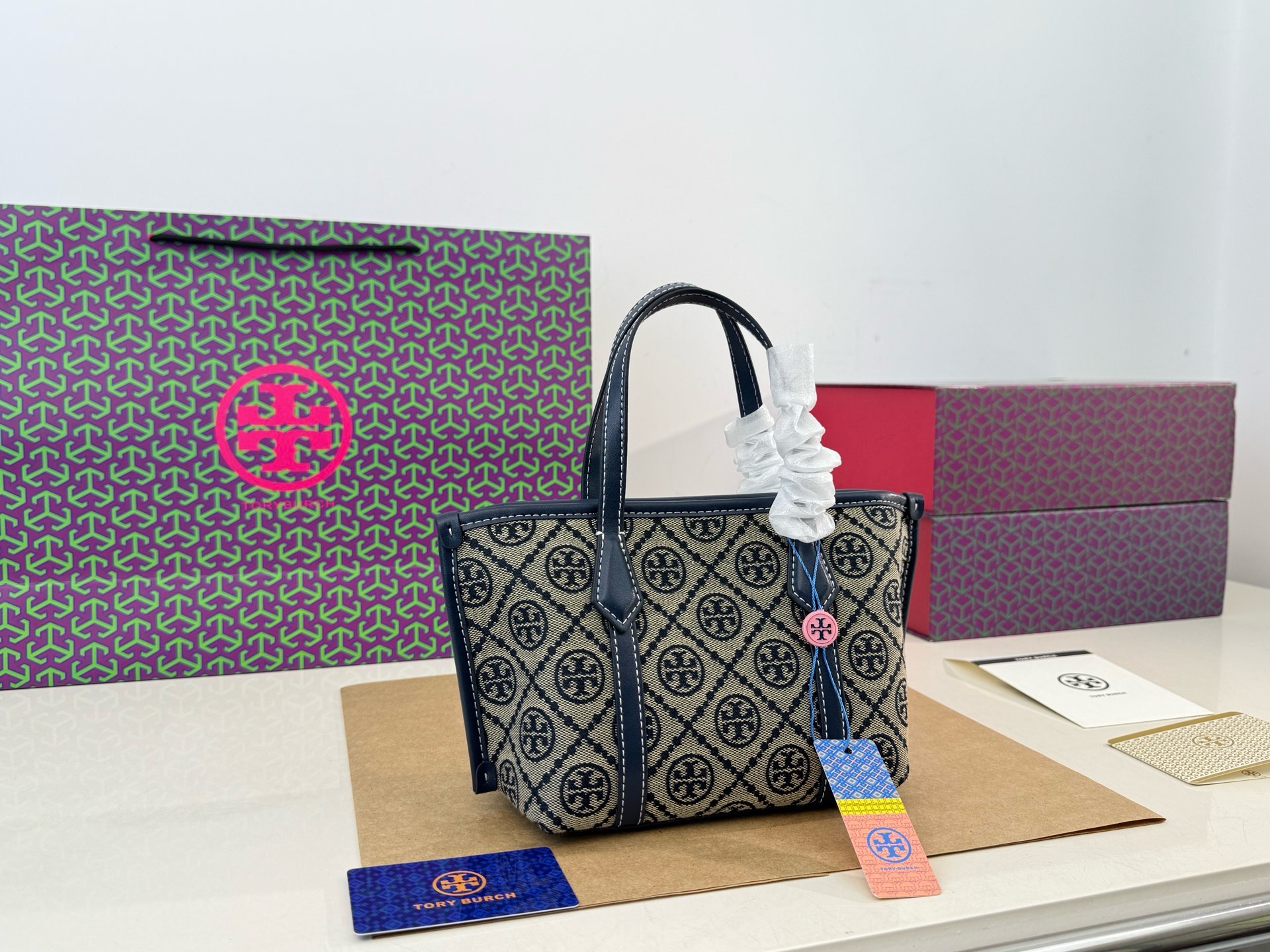 Tory Burch Mini Basket Tote Bag