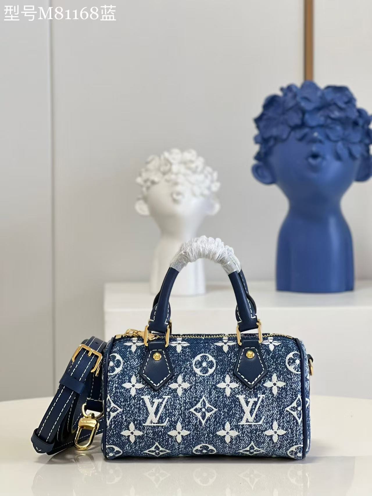 LV Speedy Denim Bag