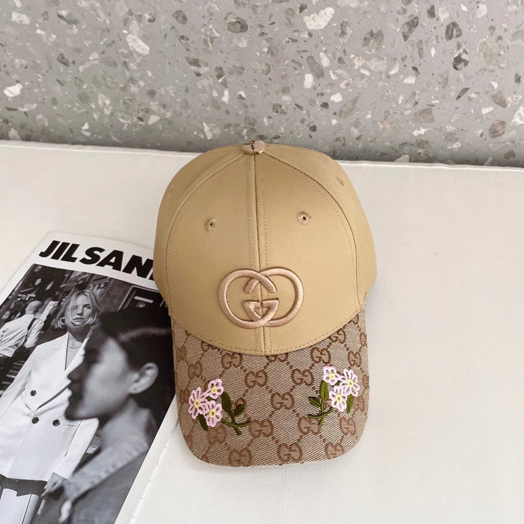 BAKER BOY CAP IN PEANUT BROWN MIX CAMEL BROWN MONOGRAM JACQUARD FABRIC 136302