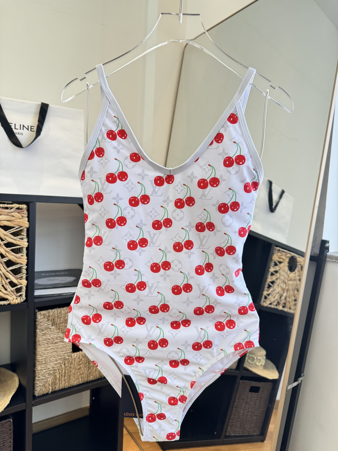 LV Cherry Blossom One-Piece Bikini Swimsuit