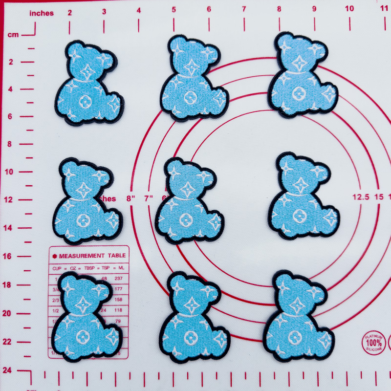 Mid(Iron-on)L-Bear Style Patches