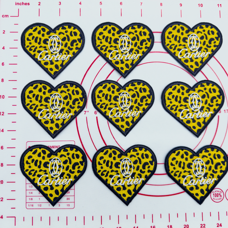 Mid(Iron-on)C-Love Shape Patches
