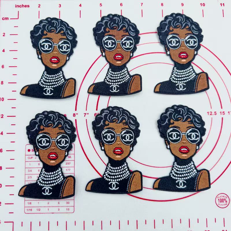 Mid(Iron-on) CC-Girl Shape Patches