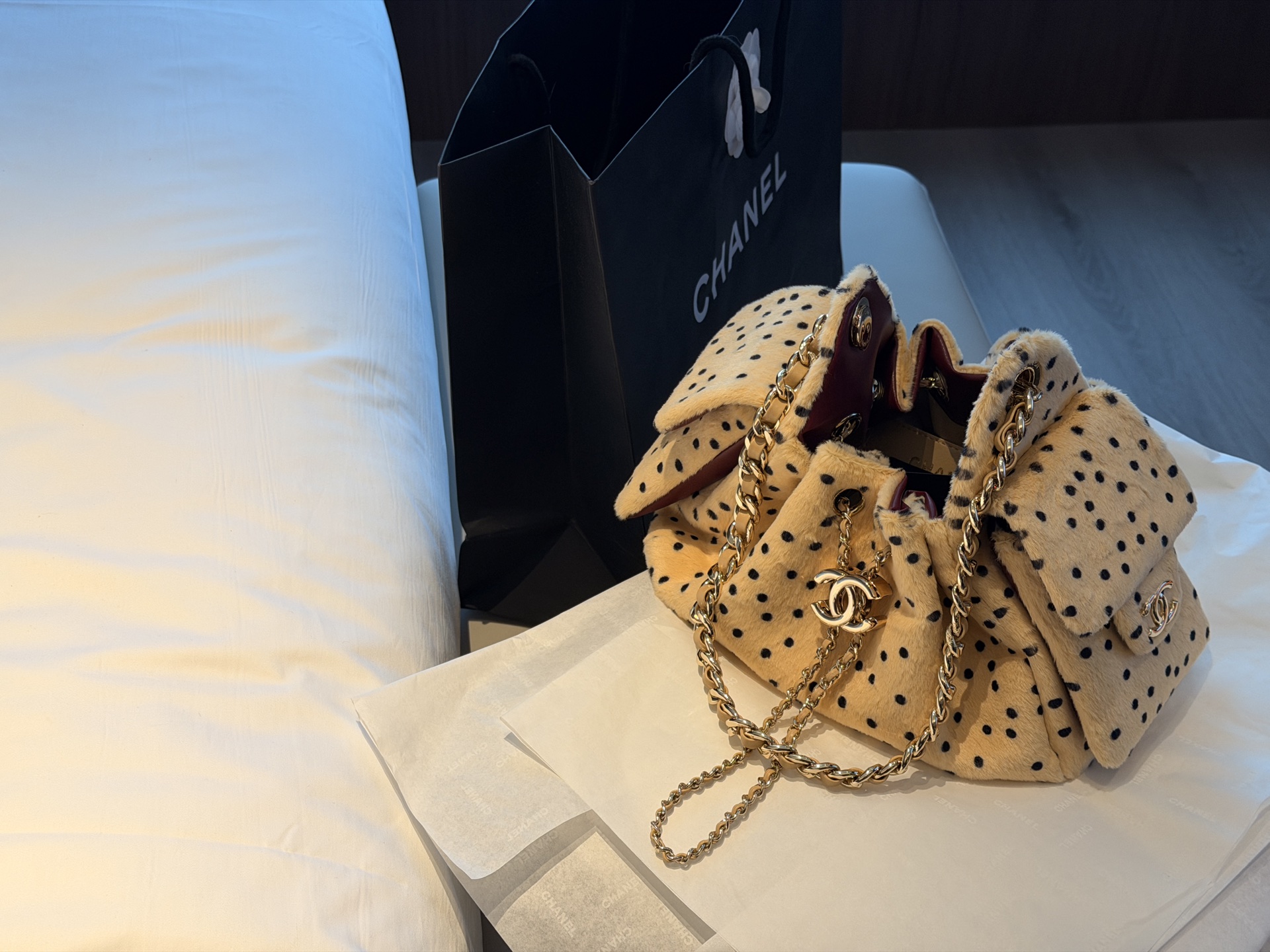 CHANEL 26A Leopard Print 25 Bag