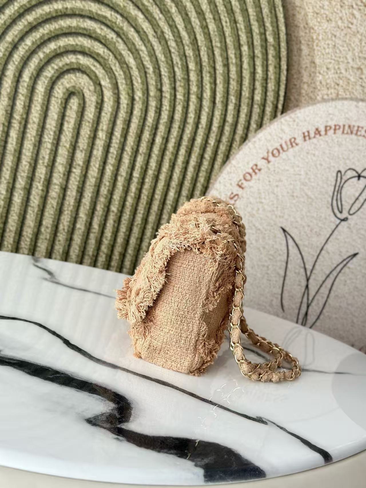 Chanel vintage straw bag