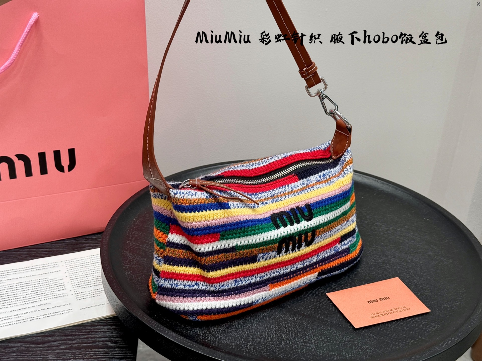 MIUMIU woven underarm bag