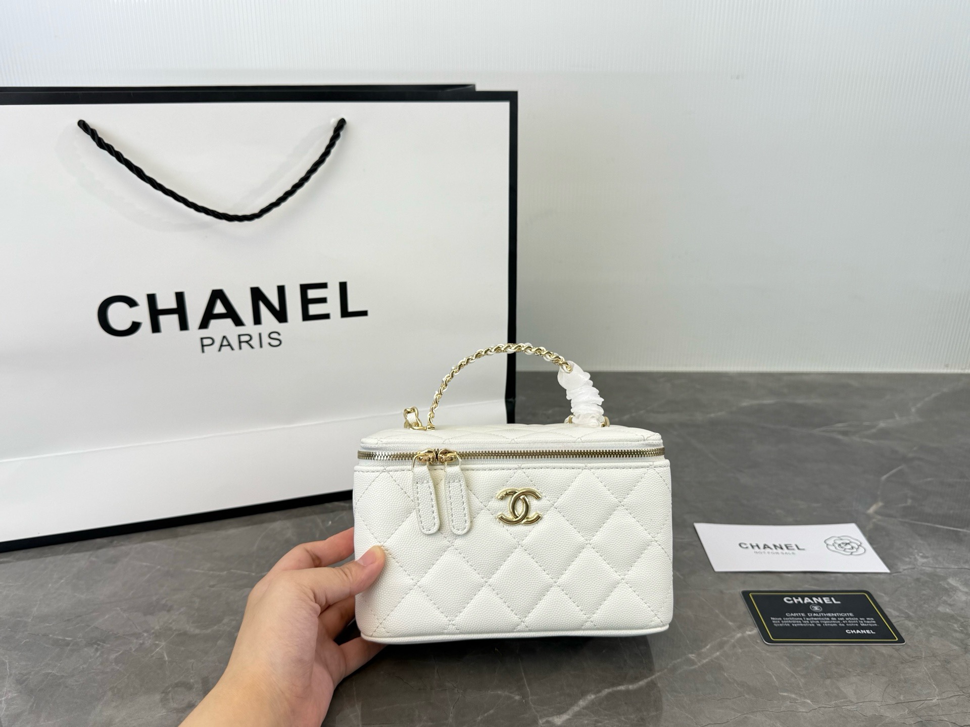 Chanel Handle Makeup Bag