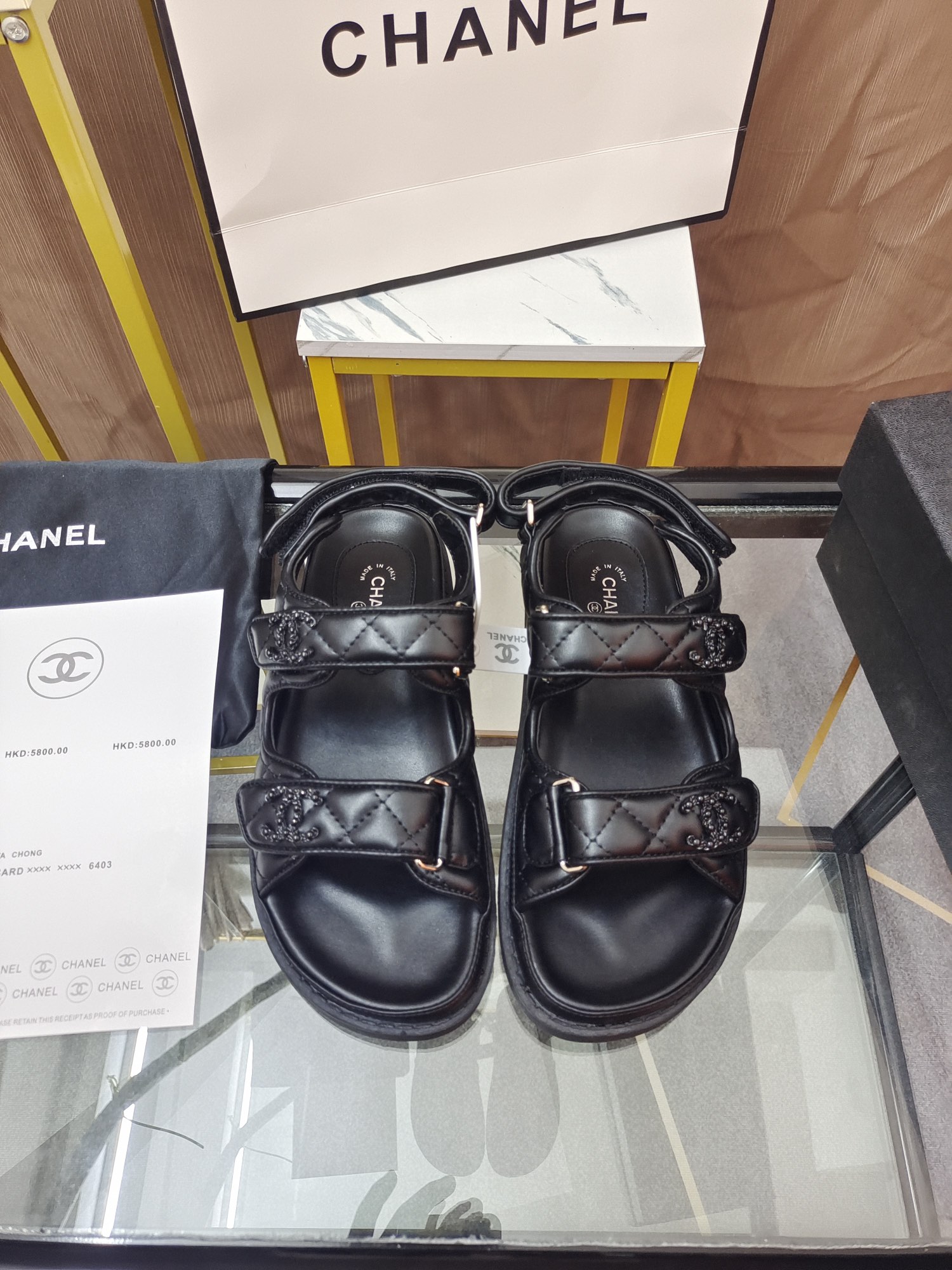 Chanel slippers sandals