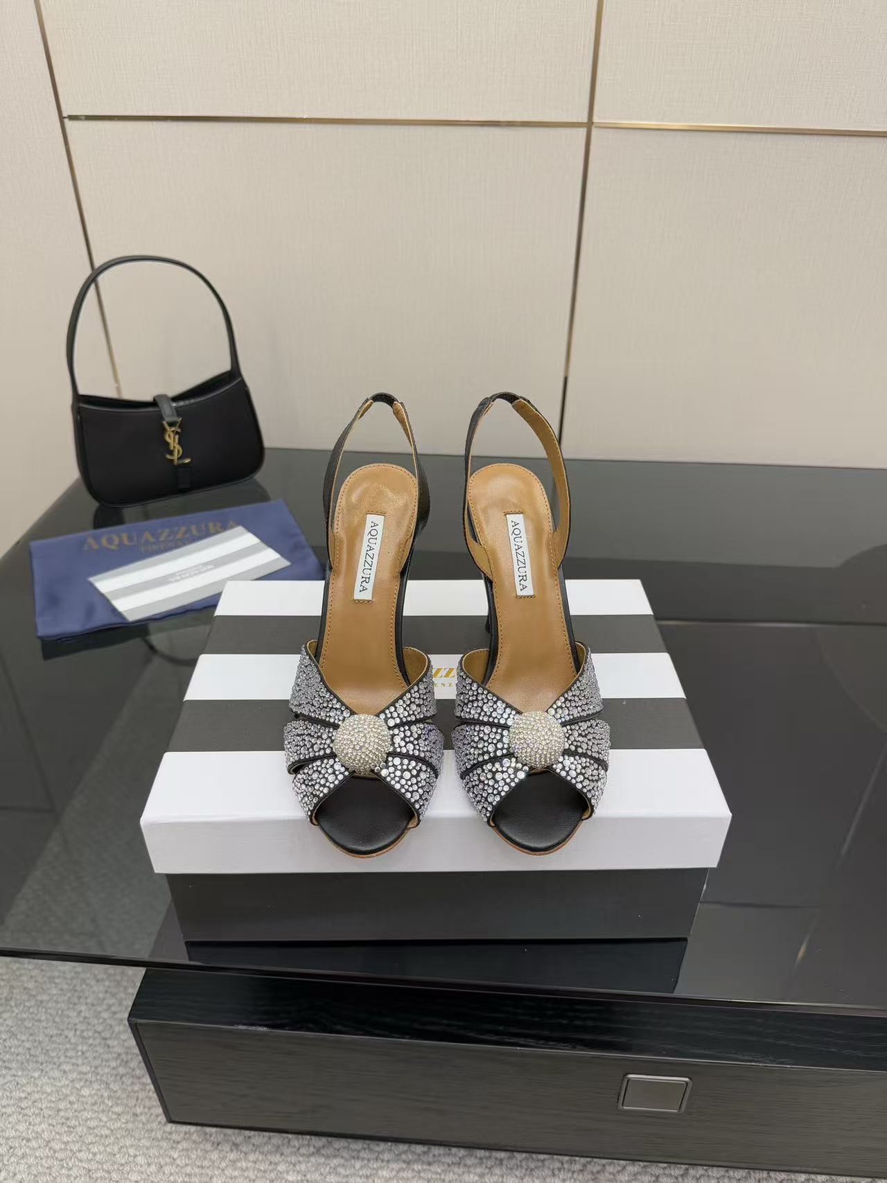 Aquazzura Crystal High Heels