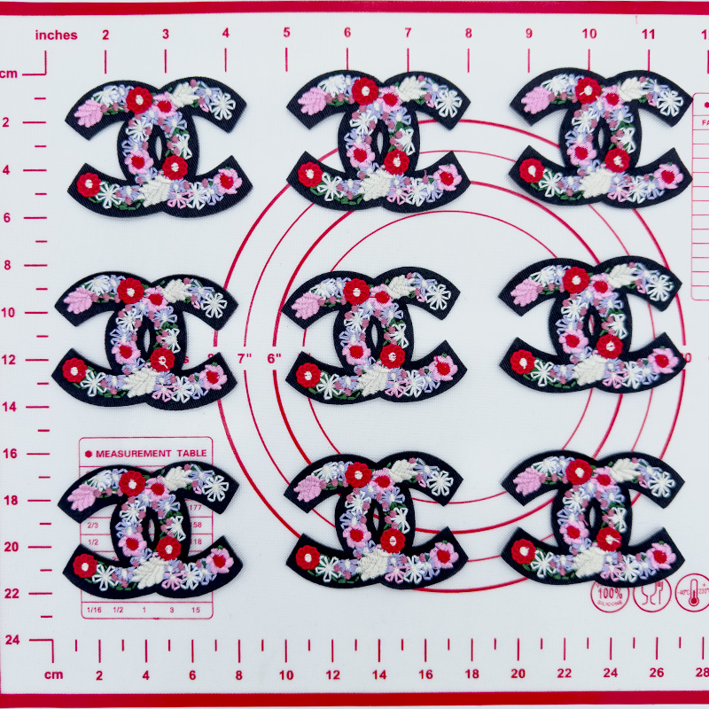 Mid(Iron-on)CC-With Flower Style Patches