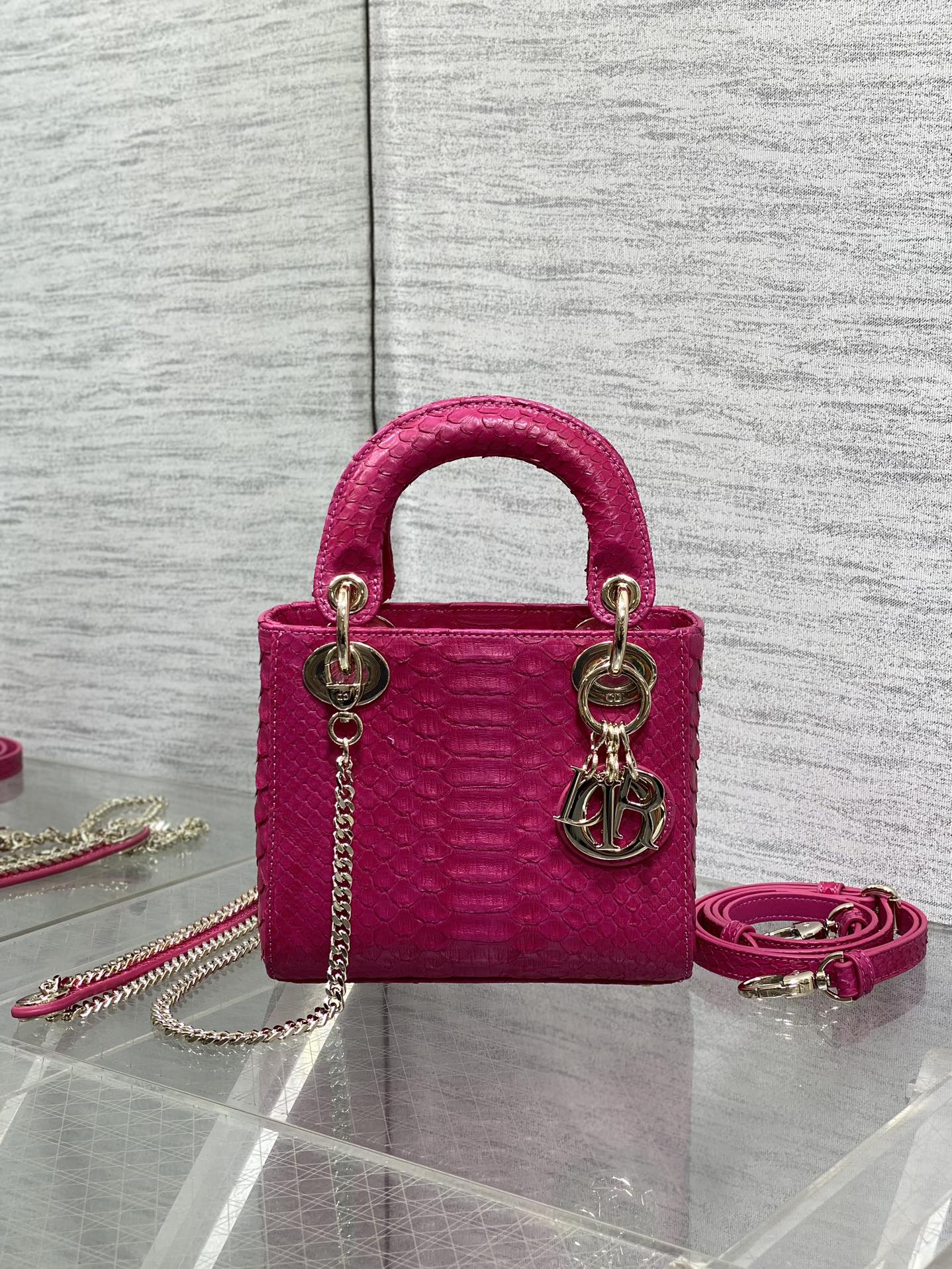 Dior lady tote bag Lady Diana's Rare Snakeskin Bag