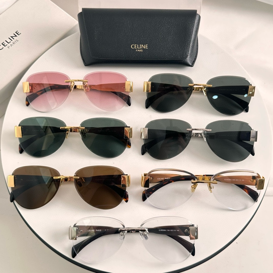Celine Triomphe Metal Sunglasses Luxury Eyewear