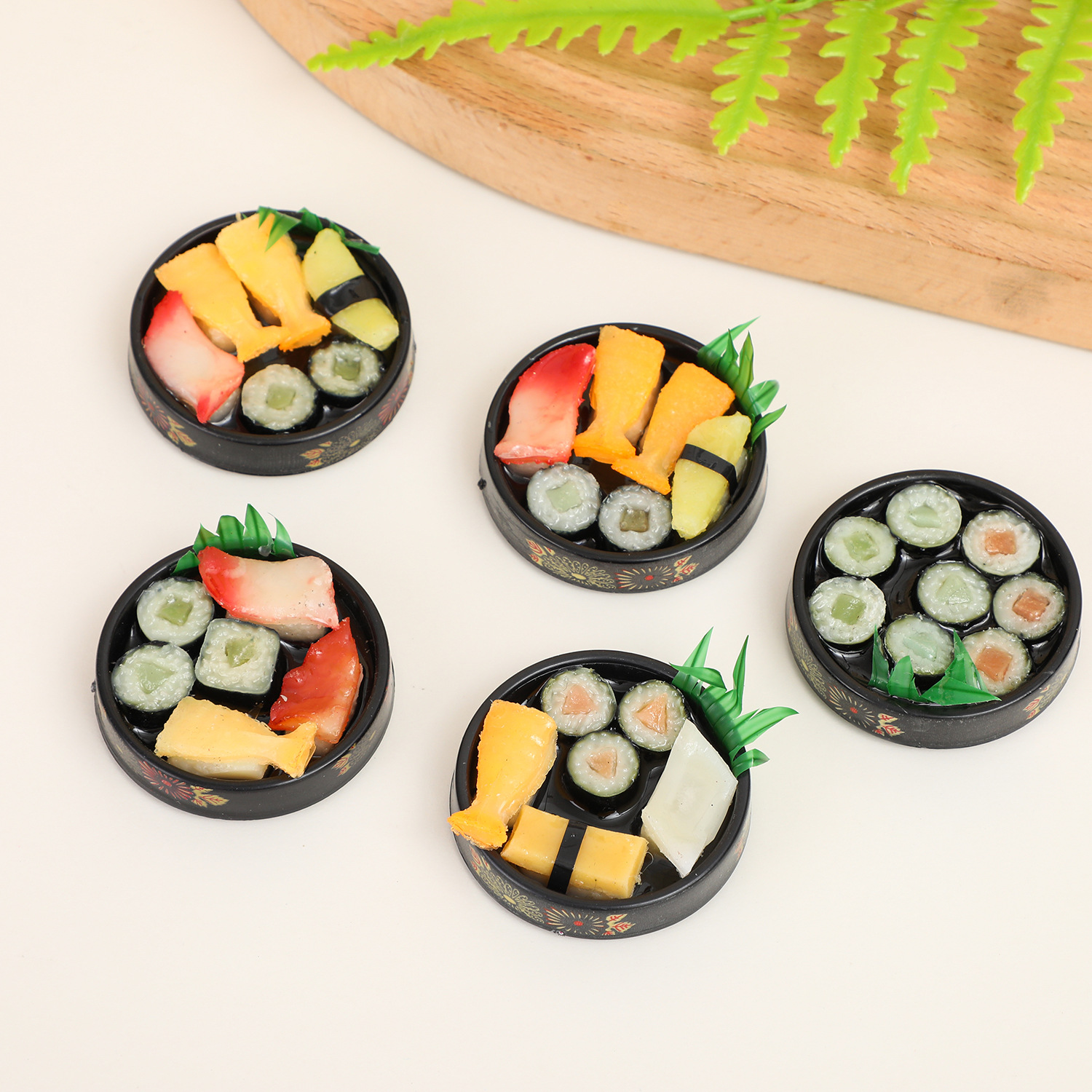 Simulated circular shape sushi 44MM*44MM