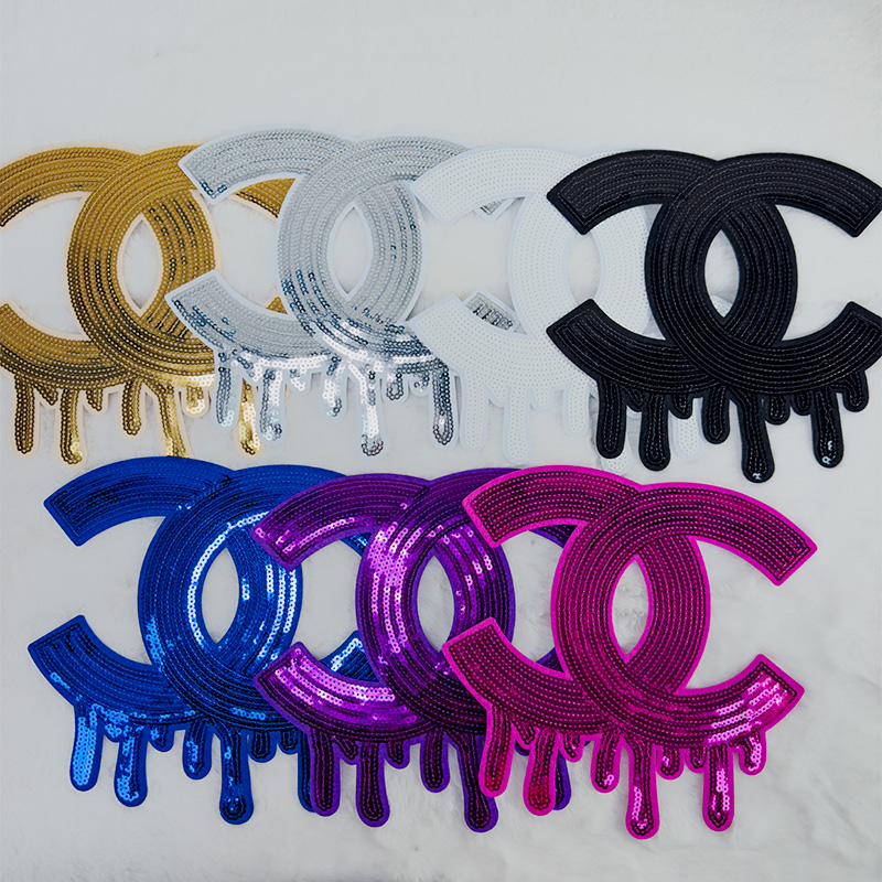11inch*11inch Large(Iron-on) CC- Fluid Multiple Colors Patches