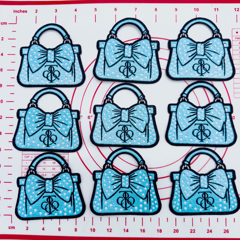 Mid(Iron-on)-Blue Bag Style Patches