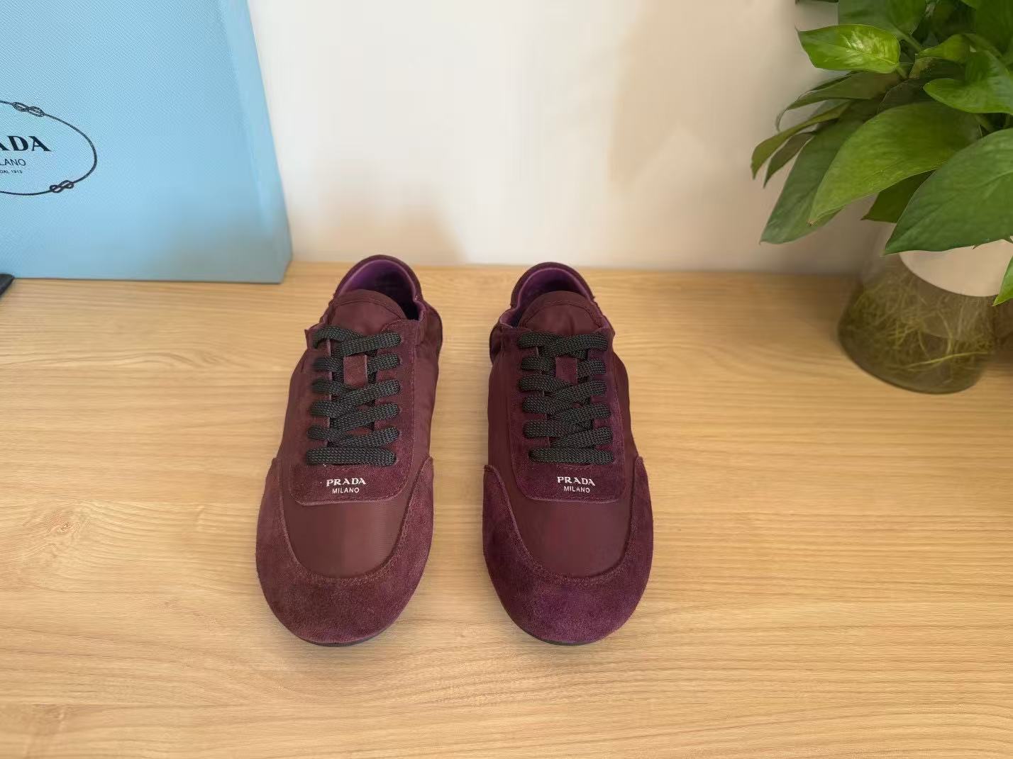 Prada suede sneakers