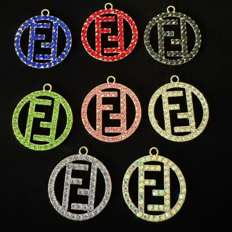 FD-Metal Round Shape With Diamonds 28MM*28MM