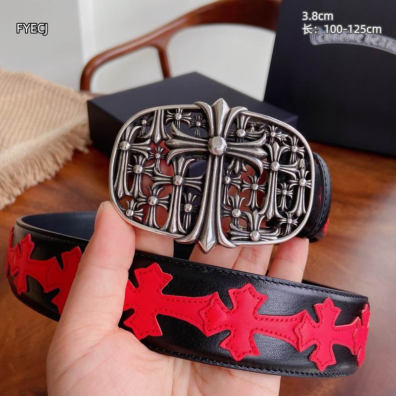 Chrome H Belt Wide 3.8cm(Multiple colors) detail 6