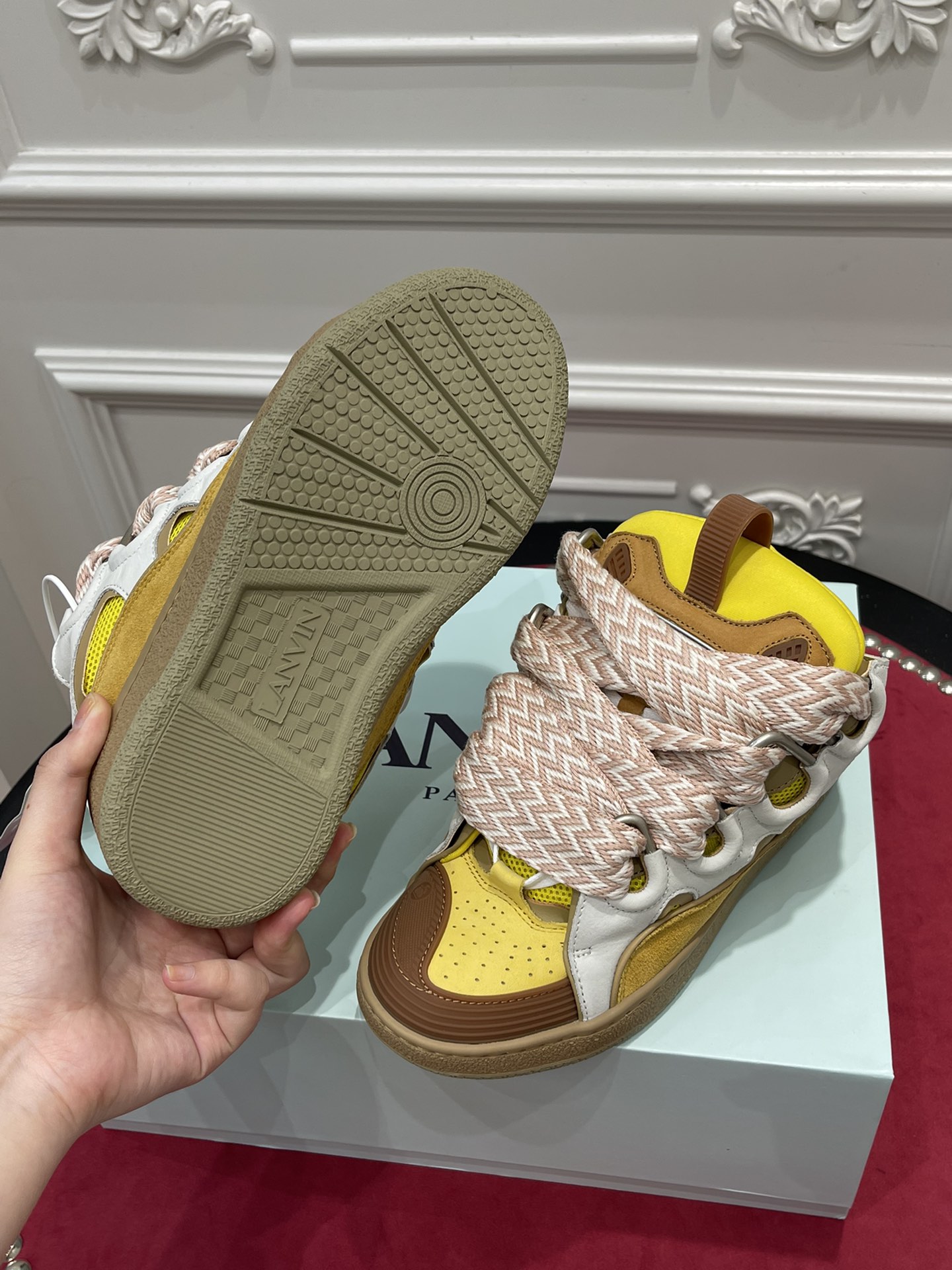 LAN Leather Curb Beige Yellow FM-SKRK11-DRAG-H200509 detail 6