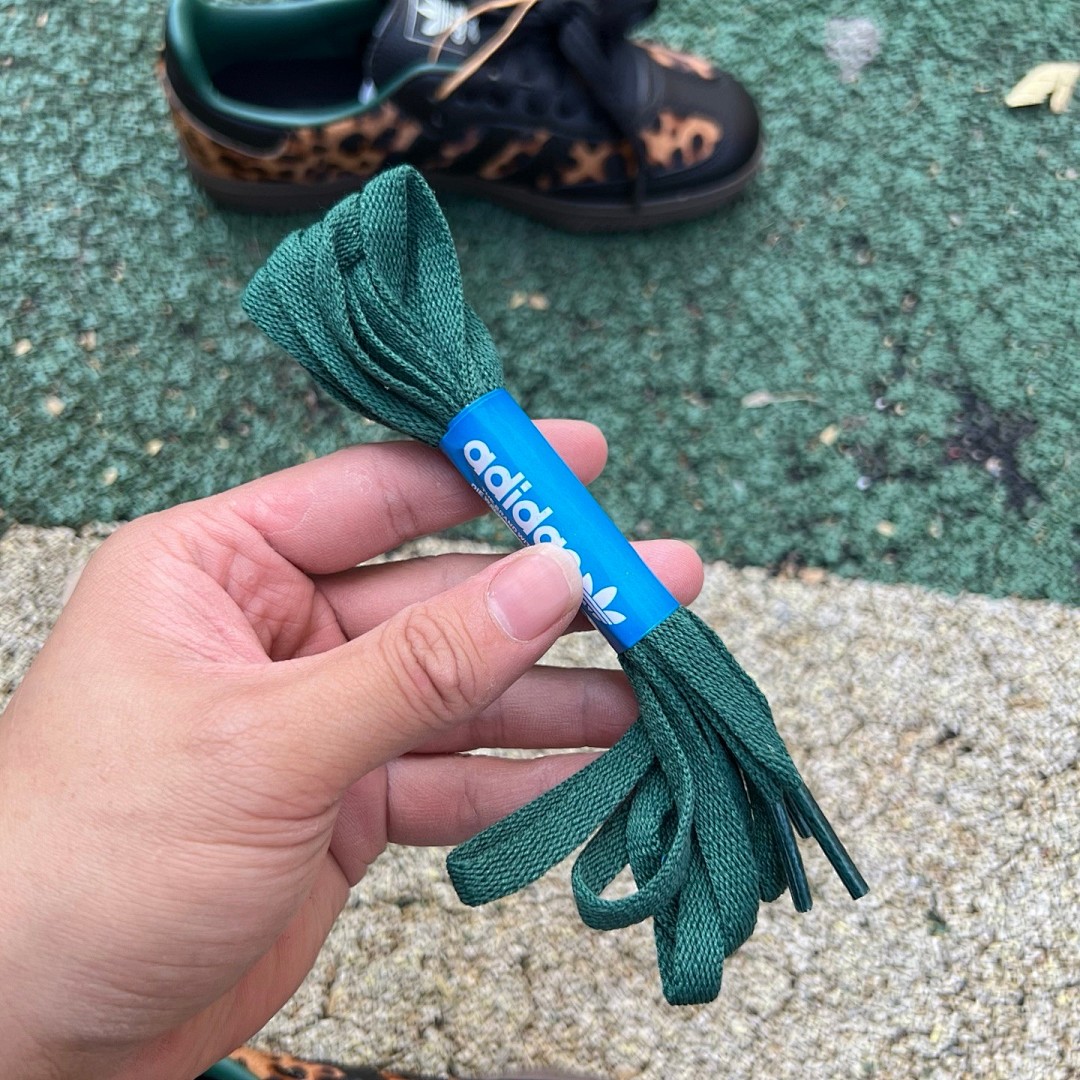 阿迪德训板鞋豹纹黑色 s2纯原版 阿迪达斯Adidas Samba OG T头鞋 豹纹复古德训板鞋 JI2735