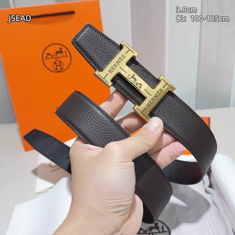 Herms belt Wide 3.8cm(Multiple colors) detail 9