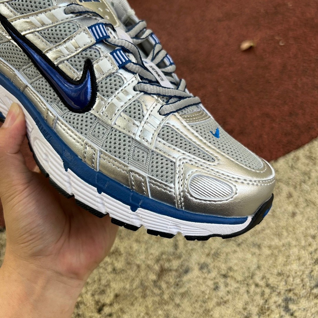 Nike P-6000白蓝银 Nike耐克男鞋 P-6000 PRM 网面透气耐磨运动训练复古跑步鞋 BV1021-001