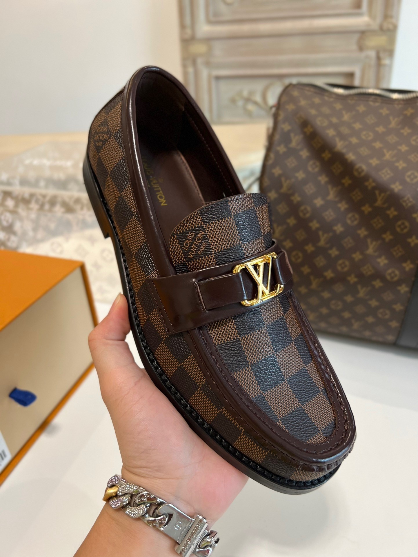 L X V Men's new high qualityLoafers detail 3