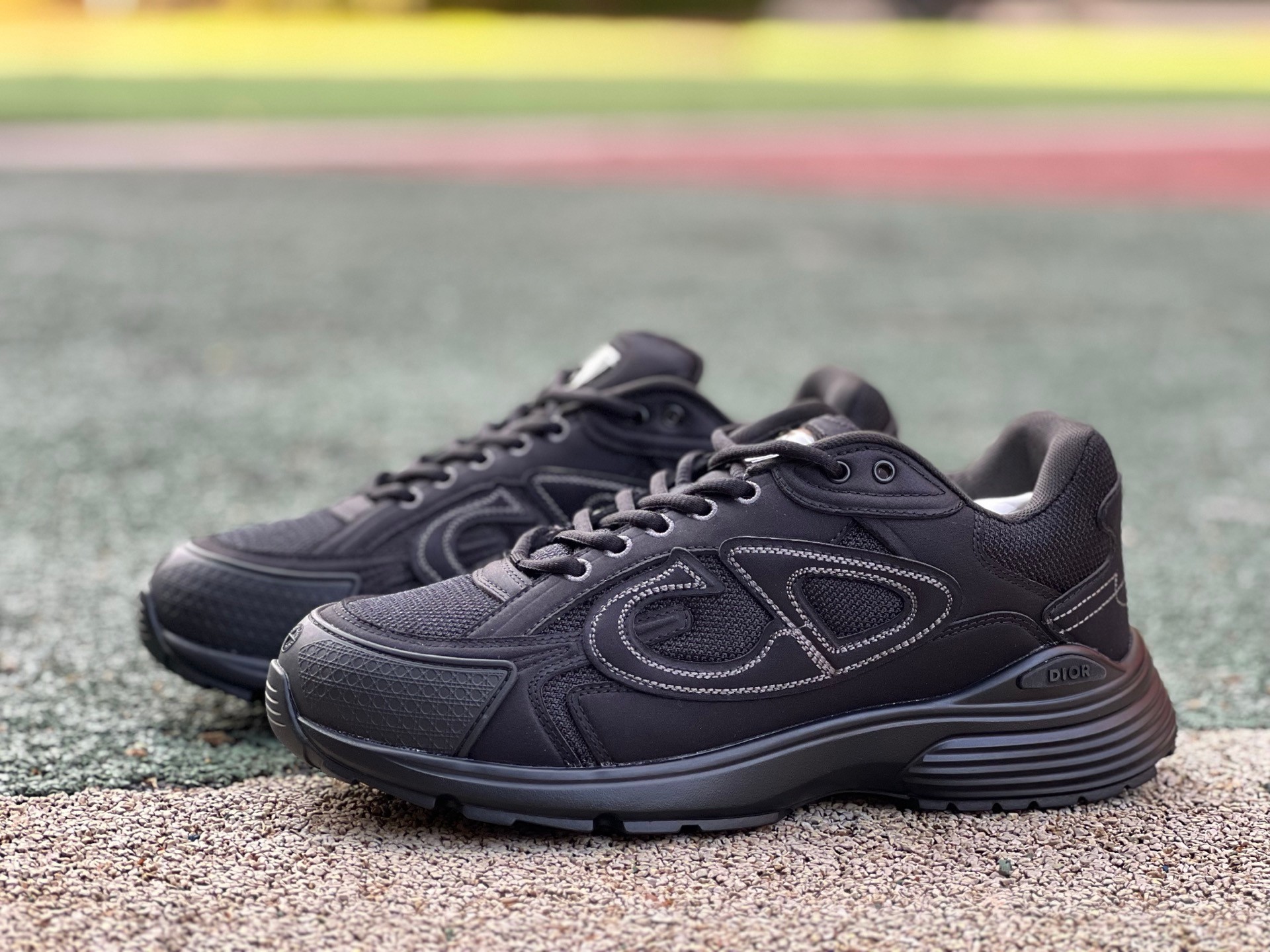STONE ISLAND x DIOR迪奥 B30 Mesh Runner CD鞋 石头岛 黑的