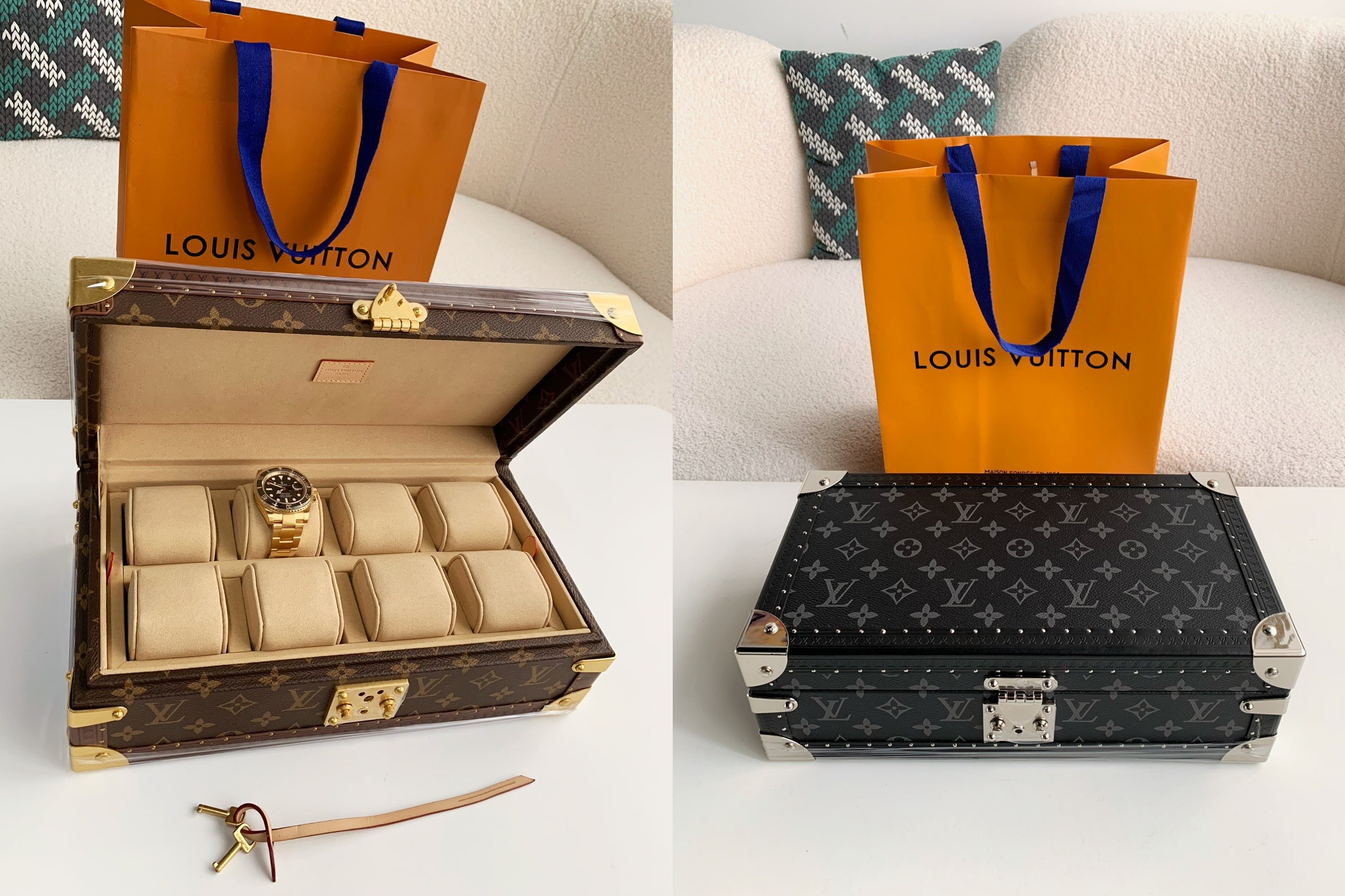 L X V Watch Storage Box Size：34*18*11cm