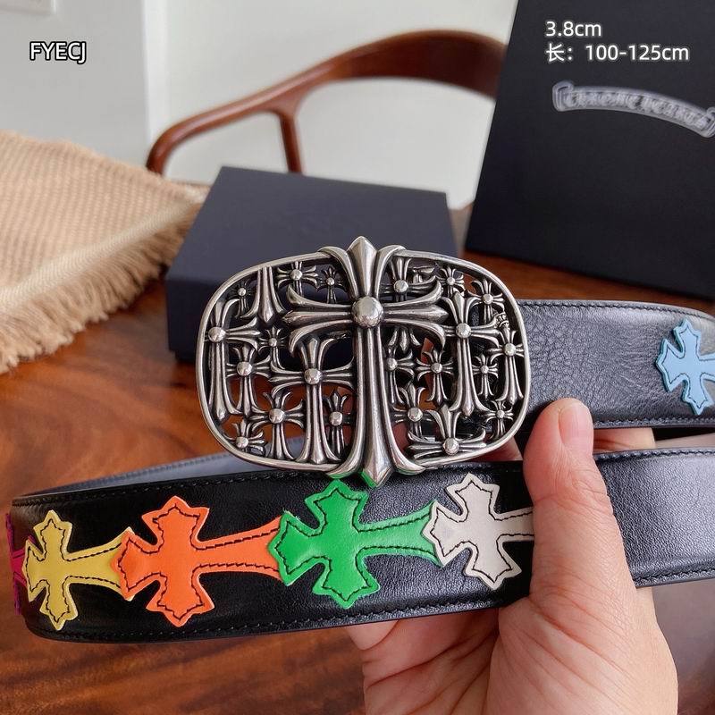 Chrome H Belt Wide 3.8cm(Multiple colors) detail 5