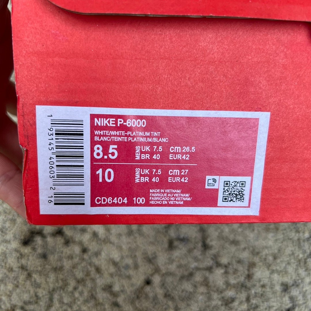 Nike p-6000纯白 Nike/耐 新款P-6000男子低帮透气时尚休闲鞋 CD6404-100