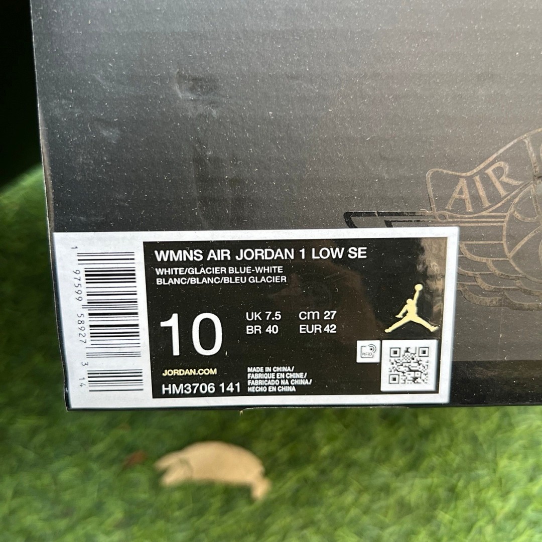 aj1低帮白粉蓝 Air Jordan 1 AJ1白粉蓝猫爪冰淇淋低帮篮球鞋HM3706-141