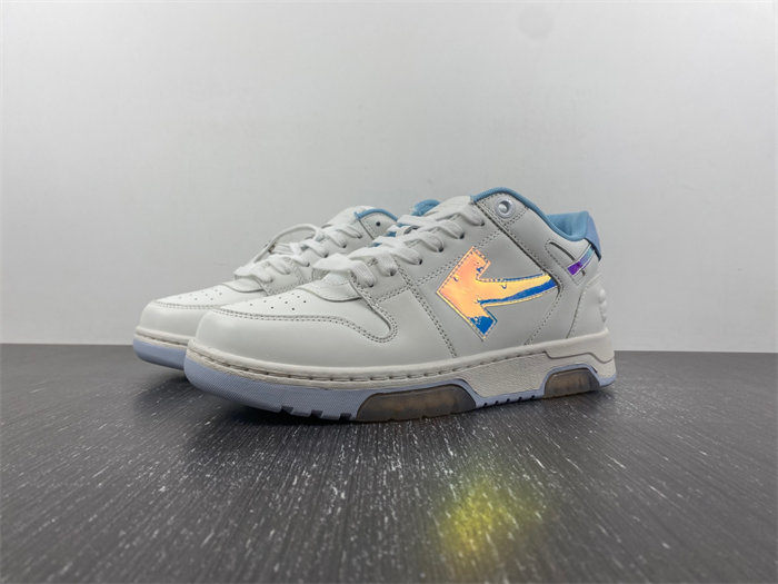 OW Out Of Office OOO Low Tops White Iridescent Blue OMIA189F21LEA0030181 detail 7