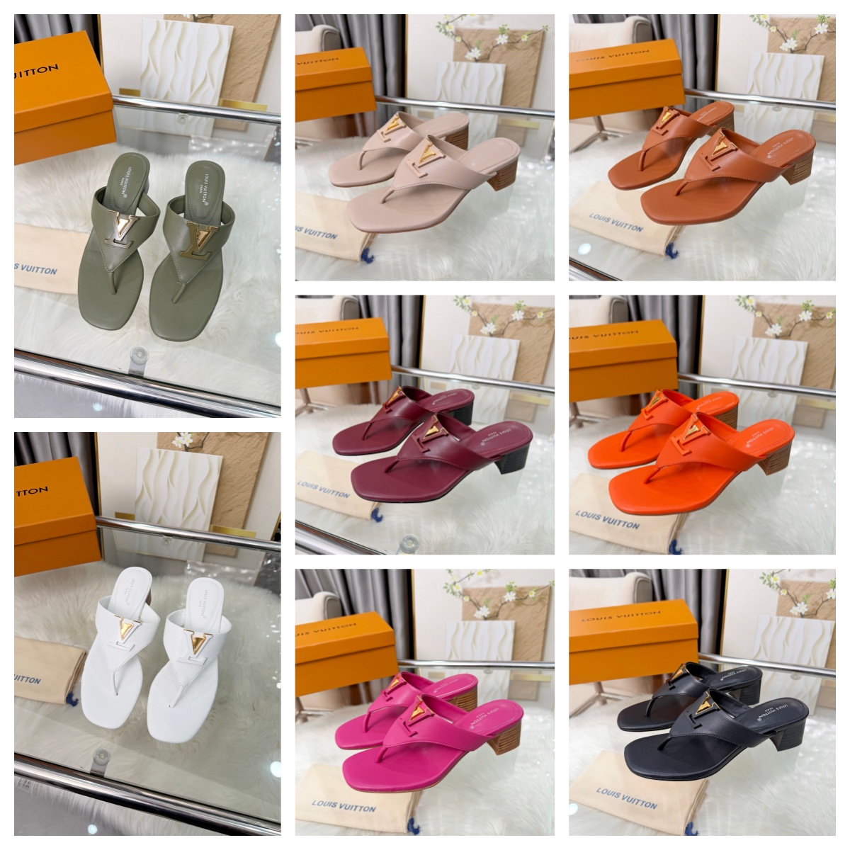 L X V Female High Heels（Multiple colors）