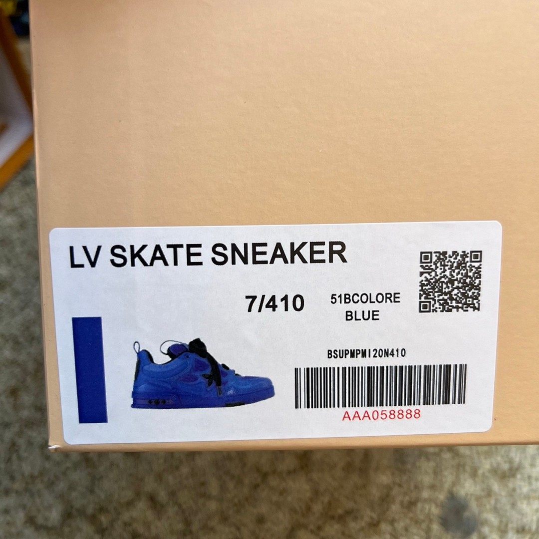 LOUIS VUITTON Skate 皮革 徽标 蓝色 尺码：38-46  50