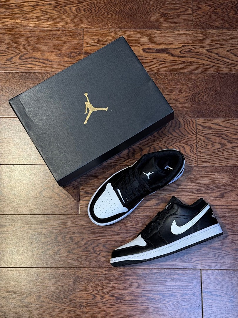 DT AJ1Low低帮黑白皮革  553558-043