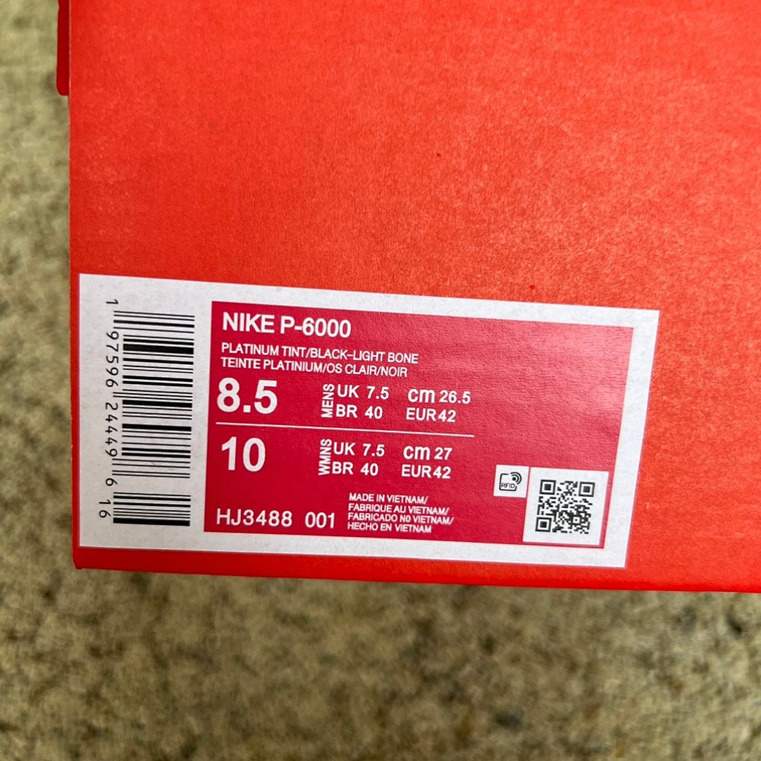 Nike P-6000米白灰 Nike耐克 P-6000 PRM 网面透气耐磨运动训练复古跑步鞋 HJ3488-001