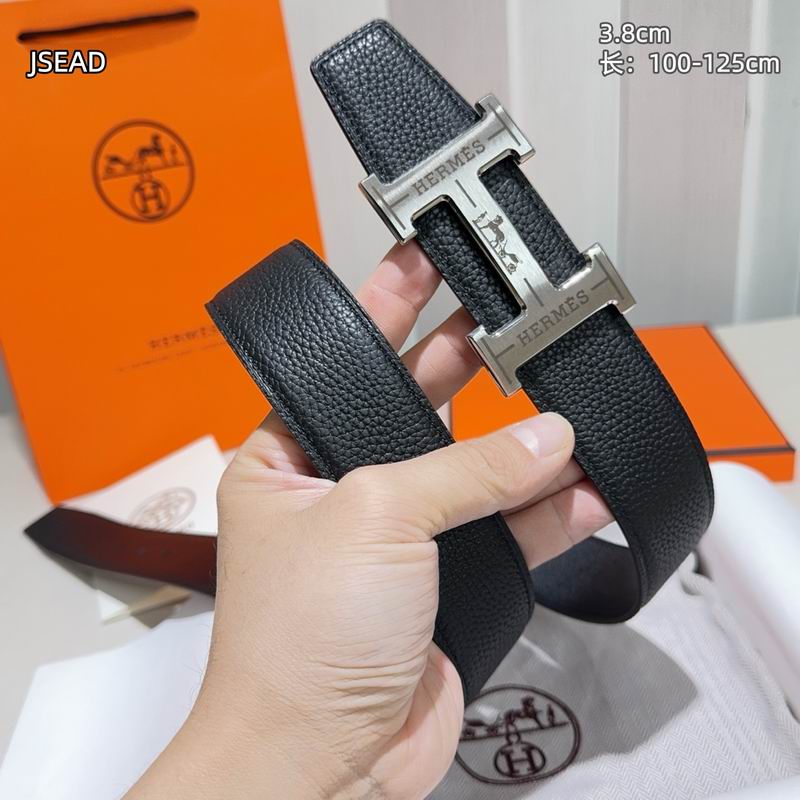 Herms belt Wide 3.8cm(Multiple colors) detail 5