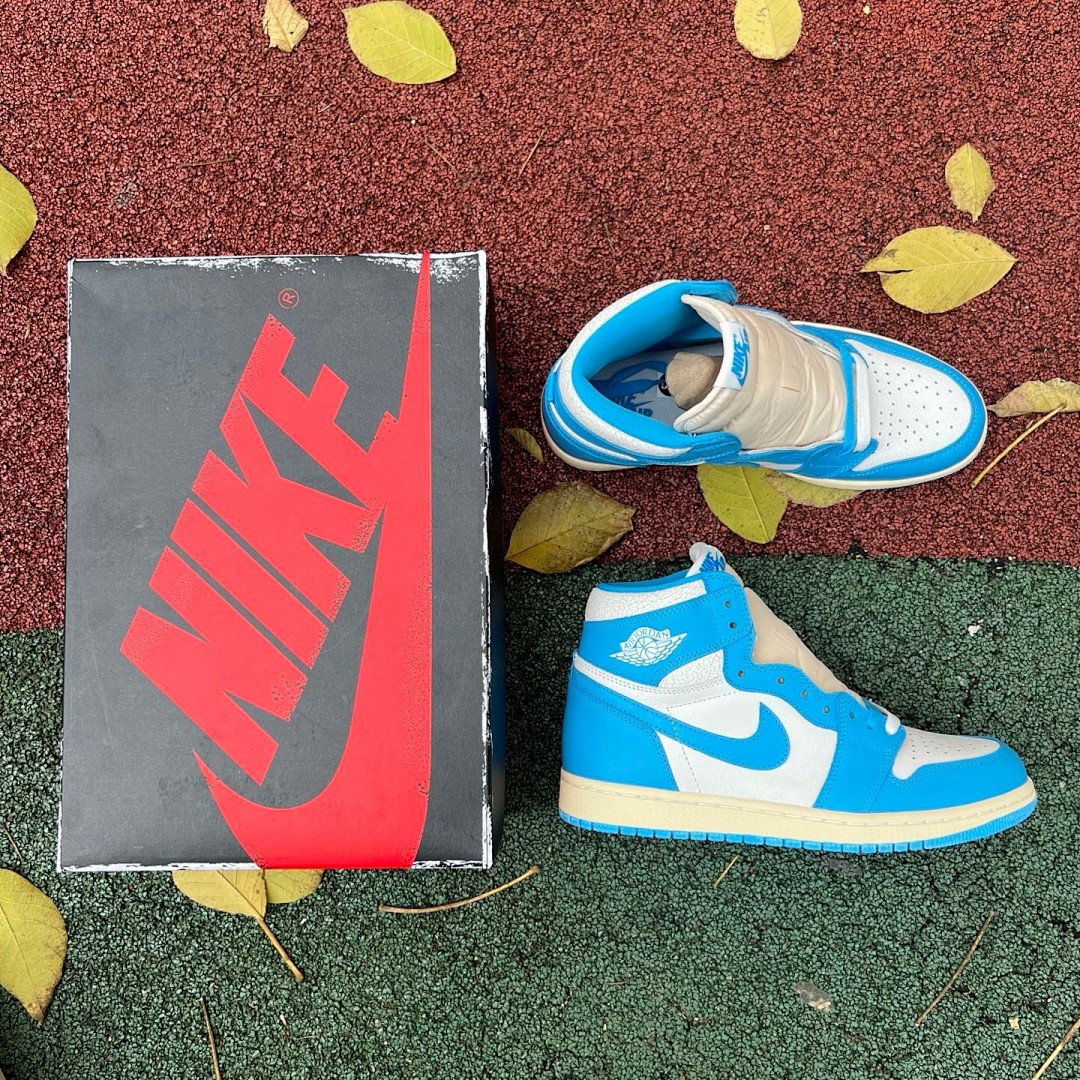 aj1做旧北卡蓝 Air Jordan 1 Hi OG “UNC Reimagined”DZ5485-402