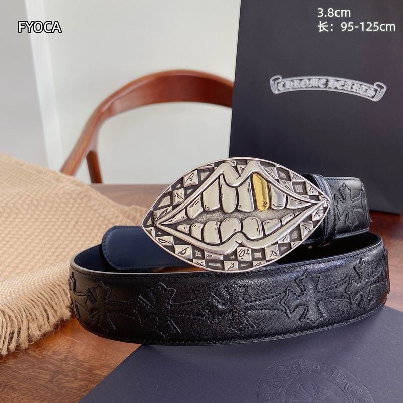Chrome H Belt Wide 3.8cm(Multiple colors) detail 6