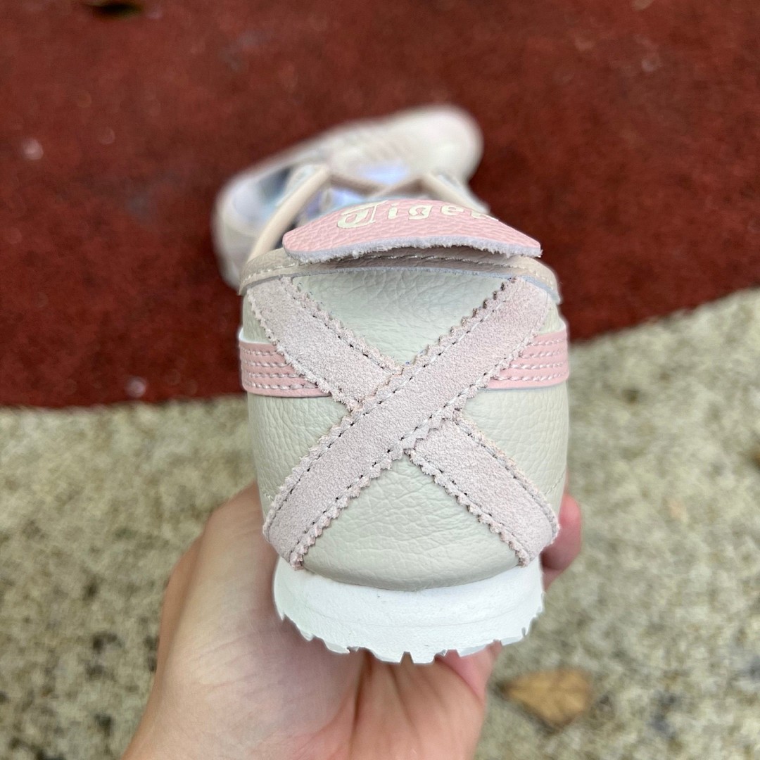 鬼冢虎米白粉 Onitsuka Tiger鬼塚虎 MEXICO 66 舒适百搭 防滑耐磨 低帮 米白粉