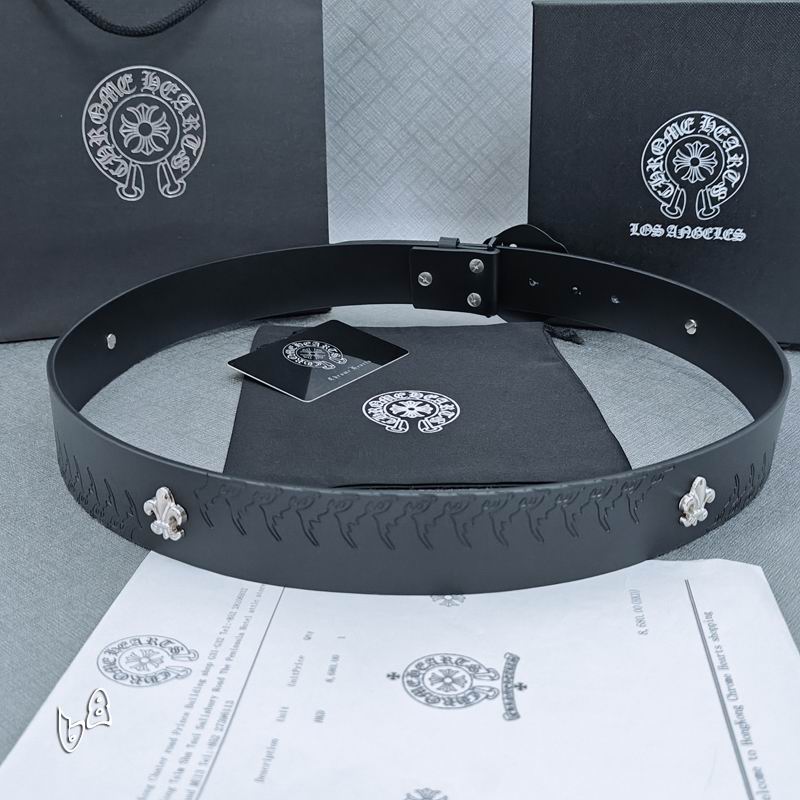 Chrome H Belt Wide 3.8cm(Multiple colors) detail 14