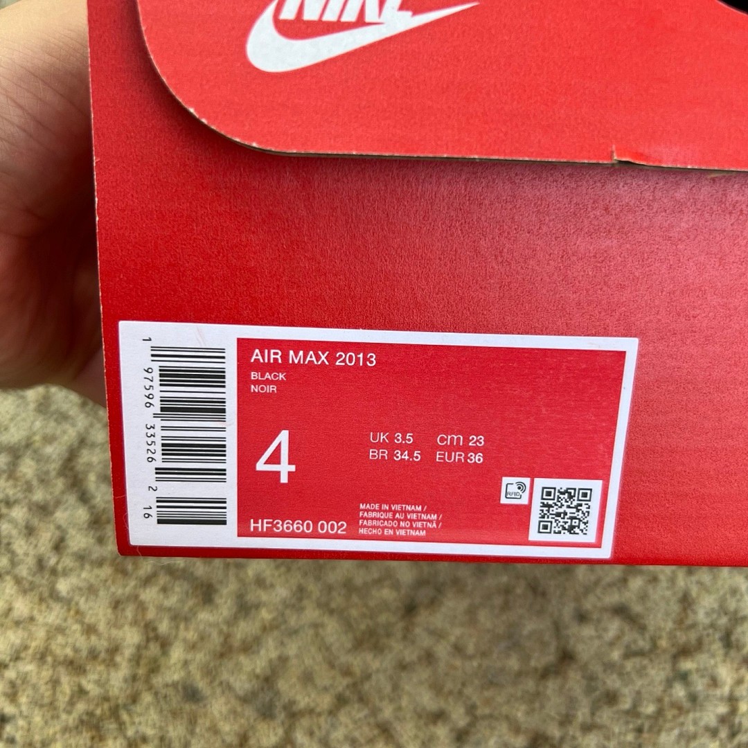 Max2013气垫黑红黄 Nike/耐克 AIR MAX 2013全掌气垫缓震跑步鞋 Hf3660-002