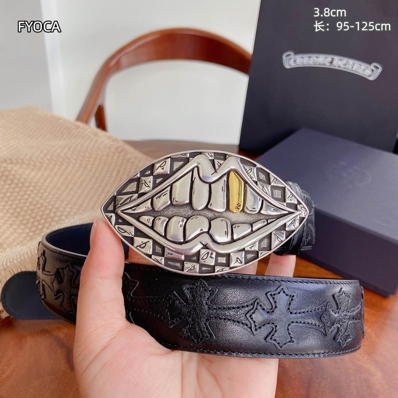 Chrome H Belt Wide 3.8cm(Multiple colors) detail 20