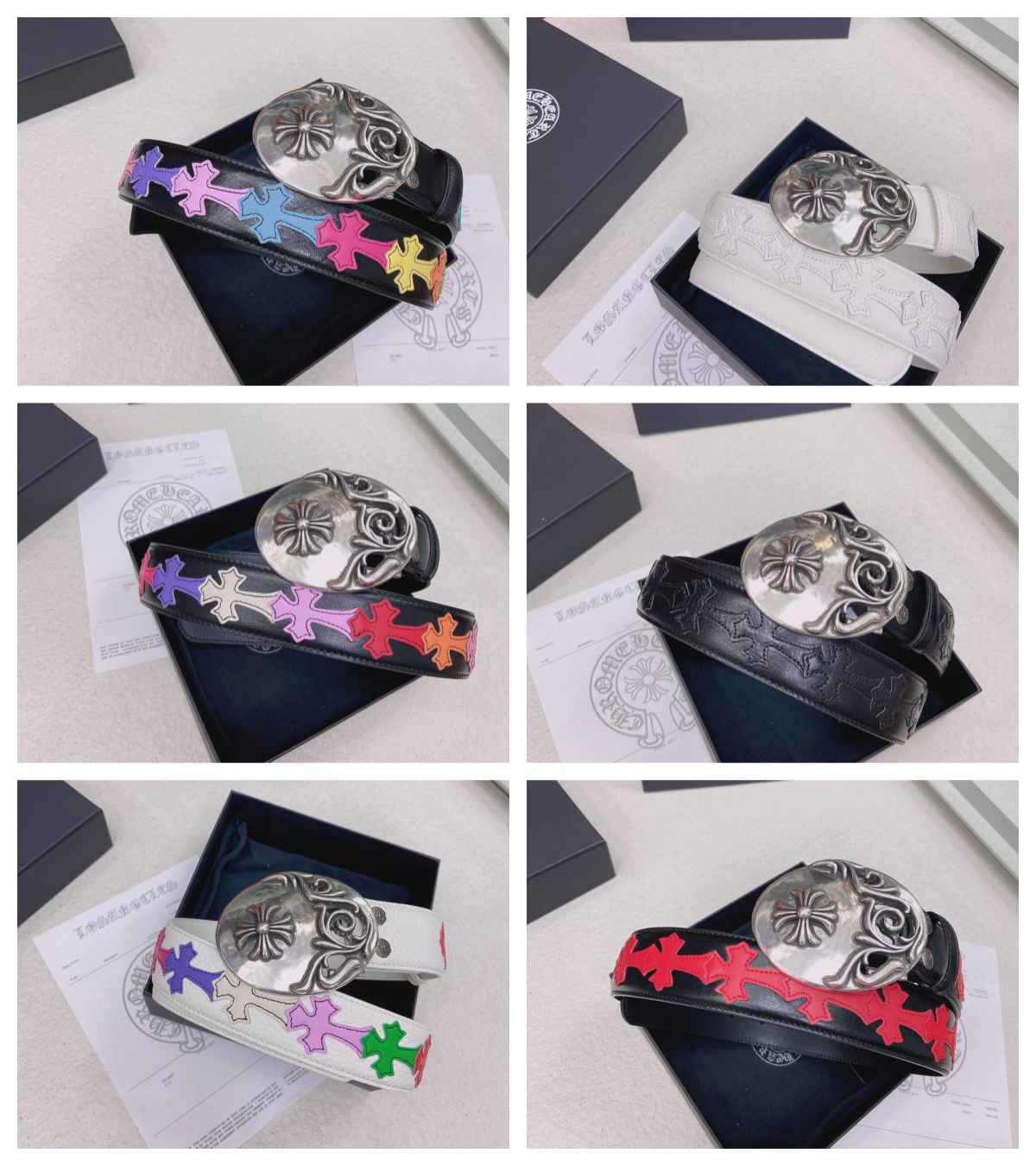 Chrome H Belt Wide 3.8cm（Multiple colors）