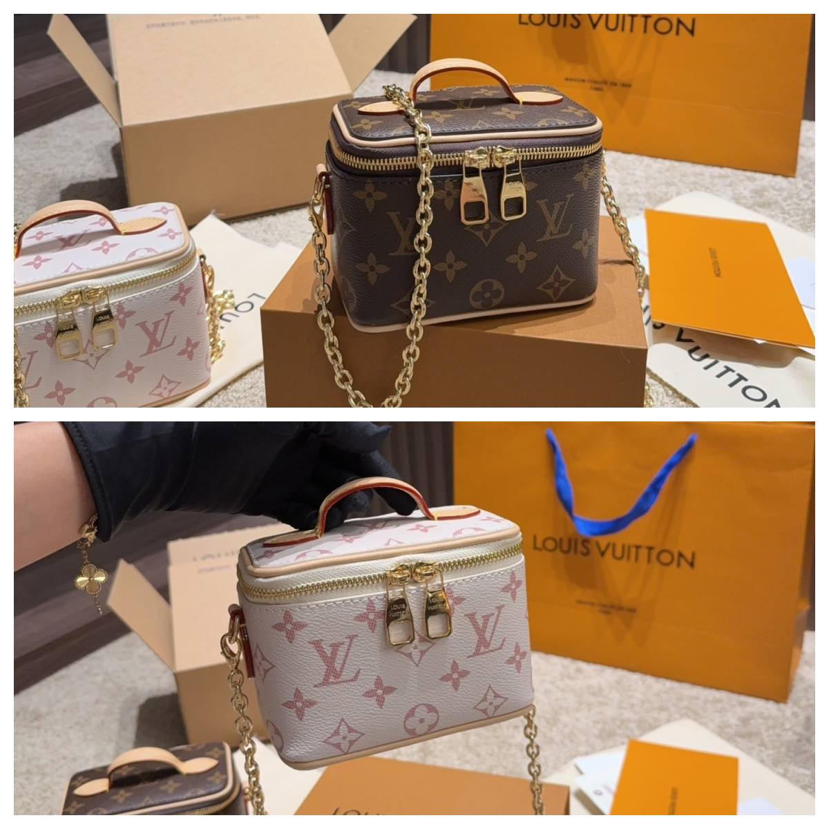 L X V Vanity Size：14x10cm（Multiple colors）