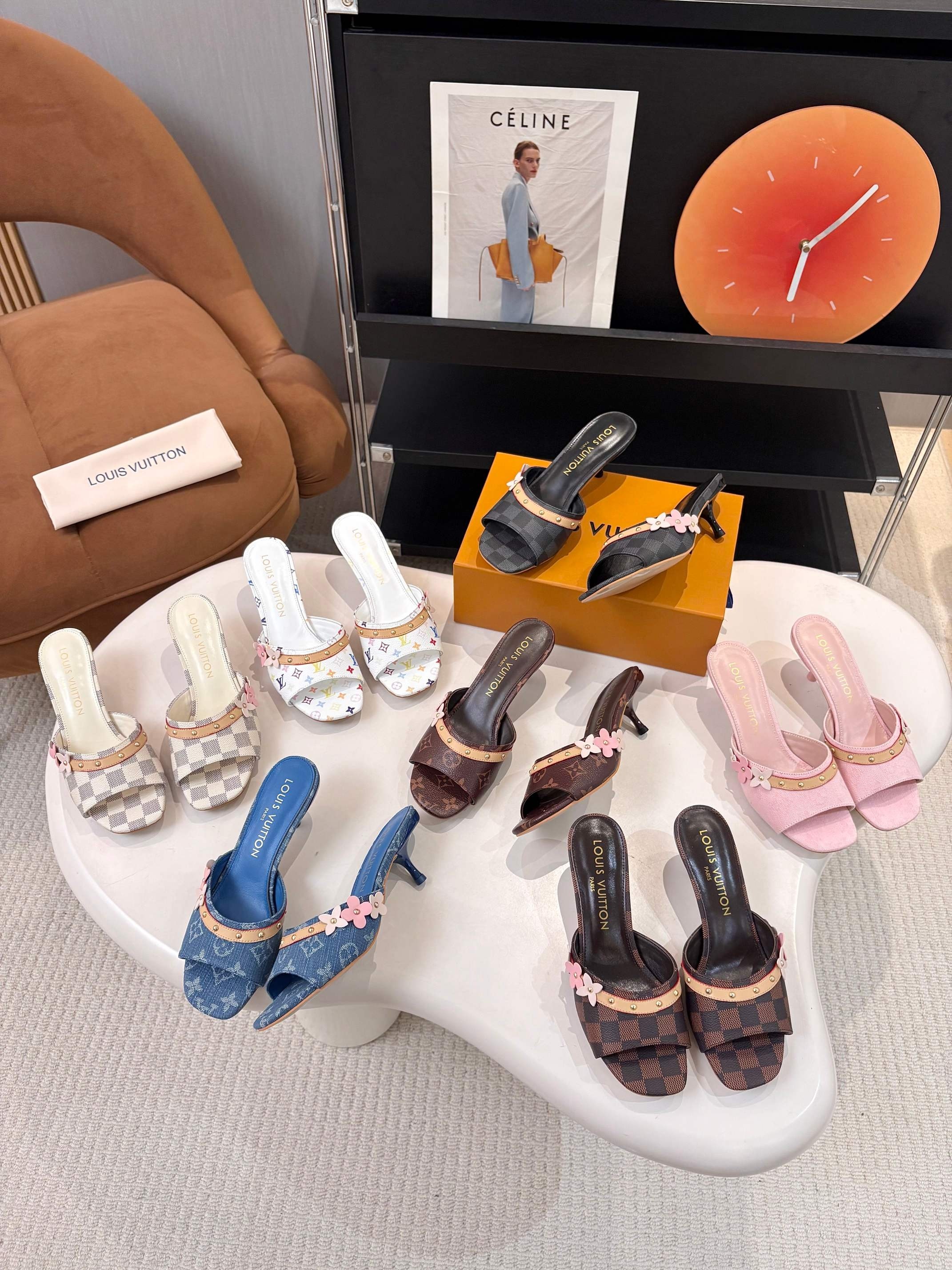 L X V Female High Heels（Multiple colors）